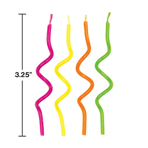 Creative Converting Birthday Cake Candle, 3.25, Multicolored