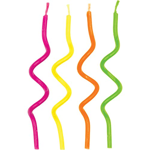 Creative Converting Birthday Cake Candle, 3.25, Multicolored
