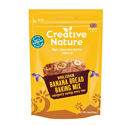 Creative Nature Wholegrain Banana Bread Mix, Gluten Free, Vegan,