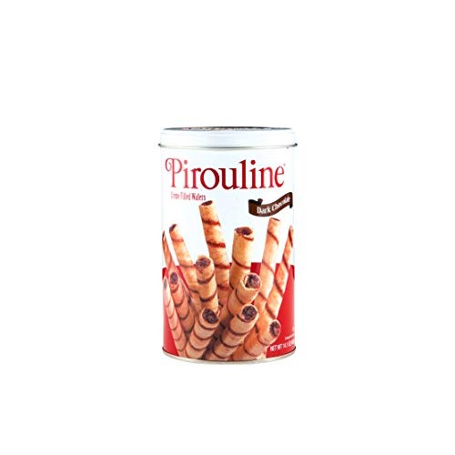 Pirouline Artisan Rolled Wafers - Dark Chocolate - 14 Oz