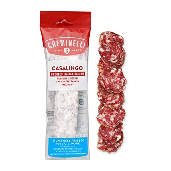 Creminelli Italian Casalingo Salami, Delicately Flavored, Salt A