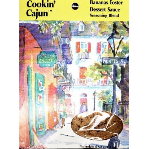 Cookin Cajun Bananas Foster Dessert Sauce Mix 2-Pack