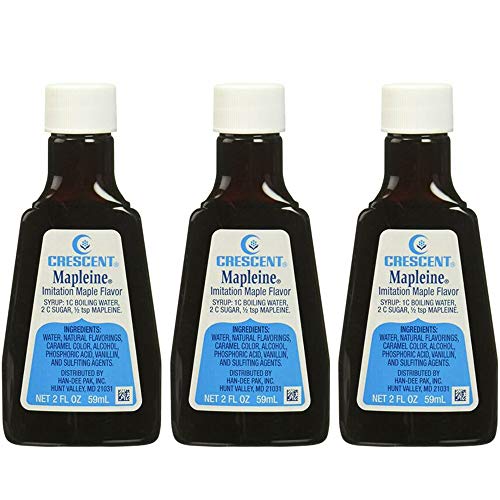 Crescent Mapleine Imitation Maple Flavoring 2Oz Bottle Pack Of 3