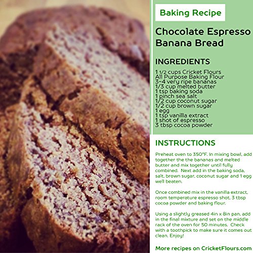 Cricket Flour: All Purpose Baking Flour 12Oz Blended Mix - Mad