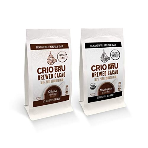 Crio Bru 2 Pack 4 Oz Little Bag Ghana Bundle | Organic Healthy B