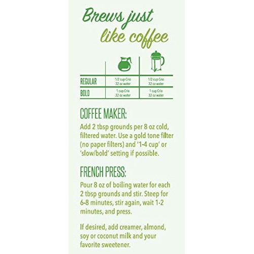 Crio Bru Ghana Light Roast 10Oz Bag | Natural Healthy Brewed Cac