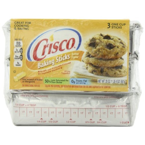 Crisco Baking Stickes Butter Flavor All Vegetable Shortening, 20