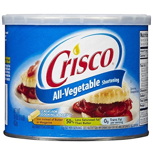 Crisco All Vegetable Shortening-16 Oz - Pack Of 2