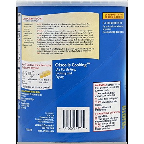 Crisco All Vegetable Shortening, 6 Lb.