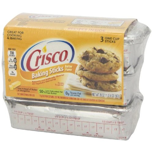 Crisco, All-Vegetable Shortening Sticks, 20 Oz 3 Ct