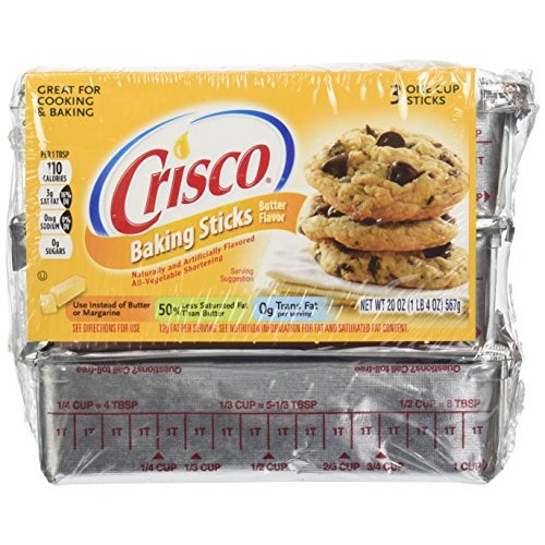 Crisco, All-Vegetable Shortening Sticks, 20 Oz 3 Ct