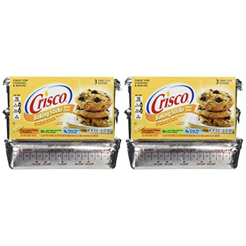 Crisco, Baking Sticks, Butter Flavor, All Vegetable Shortening,