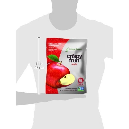 Crispy Green Fruit Snacks, Crispy Apples, 2.2 Ounce Pouch