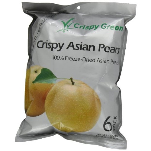 Crispy Green Fruit Snacks, Crispy Asian Pears, 2.2-Ounce Pouches