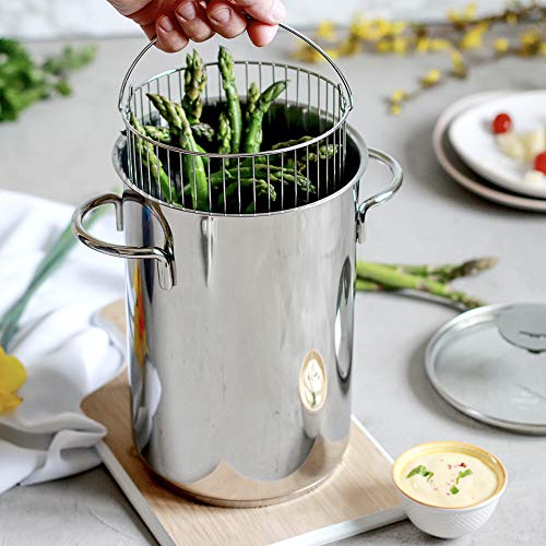 Cristel, 18-10 Stainless Steel Asparagus Pot, 3-Ply Construction