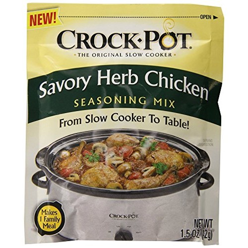 Crock Pot Savory Herb Chicken Seasoning Mix Pack Of 4 1.5 Oz P
