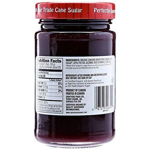 Crofters Organic Concord Grape Premium Spread, 16.5 Oz
