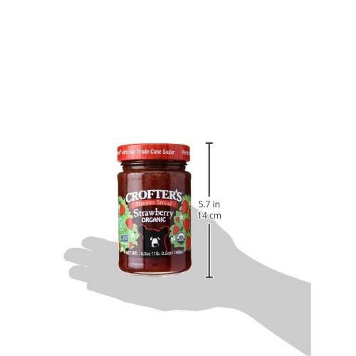 Crofters Organic Premium Spread, Strawberry, 16.5 Ounce Jar