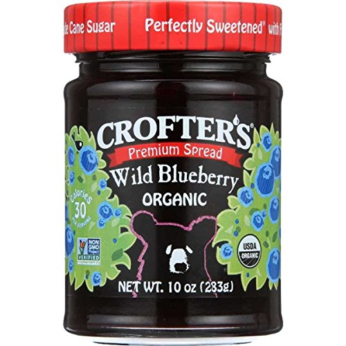 Crof Ters Fruit Spread-Blackberry/No Sugar 95% Organic, 10-Oun