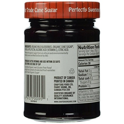 Crofters Organic Wild Blueberry Premium Spread, 10 Oz