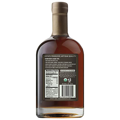 Crown Maple Organic Grade A Maple Syrup, Bourbon Barrell Aged, 2