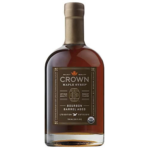 Crown Maple Organic Grade A Maple Syrup, Bourbon Barrell Aged, 2