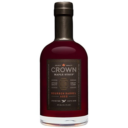 Crown Maple Organic Grade A Maple Syrup, Bourbon Barrel Aged, 12
