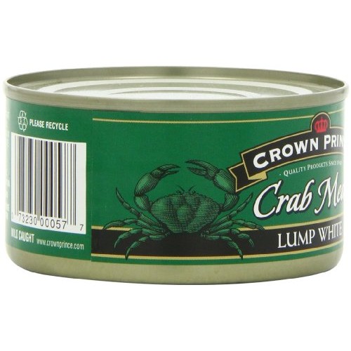 Crown Prince Lump White Crab Meat, 6-Ounce Cans Pack Of 12