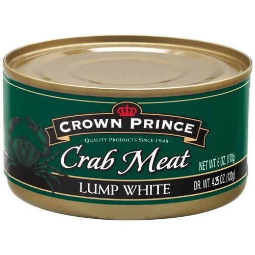 Crown Prince Lump White Crab Meat, 6-Ounce Cans Pack Of 12