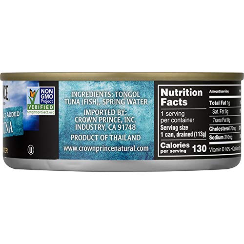 Crown Prince Natural Chunk Light Tongol Tuna In Spring Water