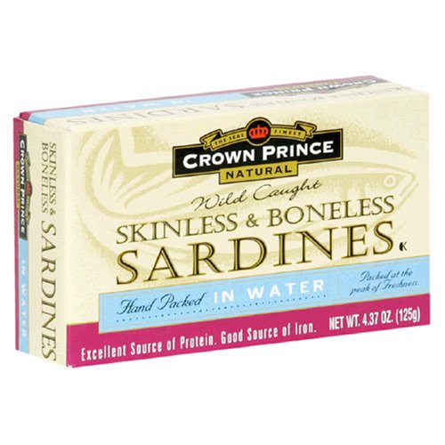 Crown Prince Natural Skinless &Amp; Boneless Sardines In Water, 4.37