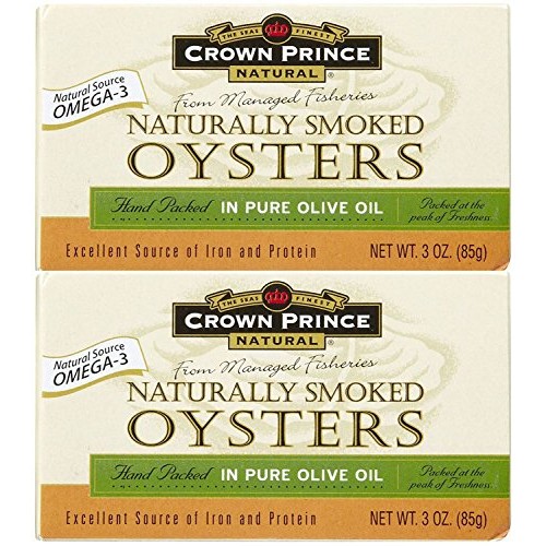 Crown Prince Natural Smoked Oysters In Pure Olive Oil - 3 Oz - 3