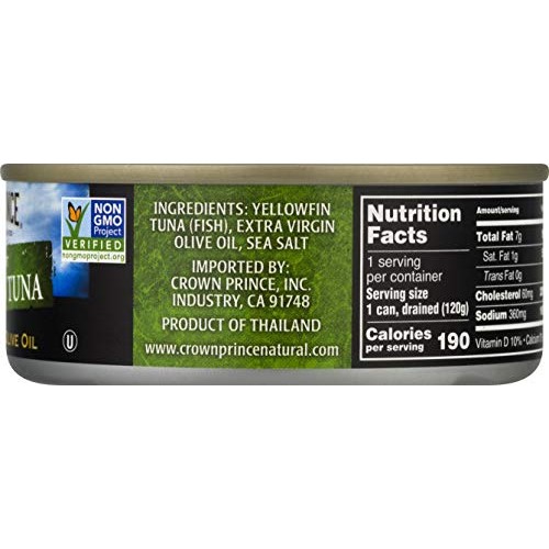 Crown Prince Natural Solid Light Yellowfin Tuna In Extra Virgin