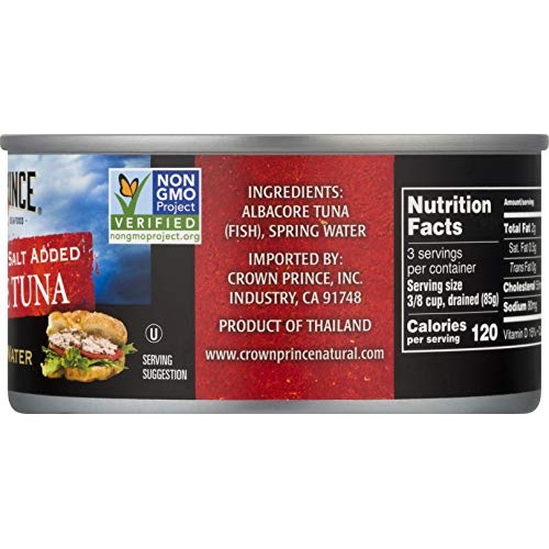 Crown Prince Natural Solid White Albacore Tuna In Spring Water,