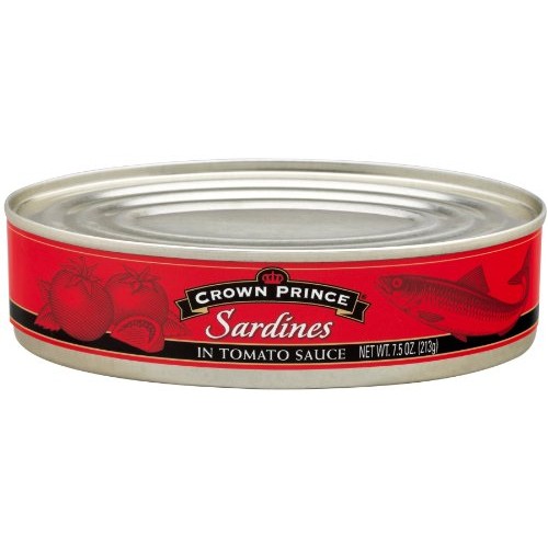 Crown Prince Sardines In Tomato Sauce, 7.5-Ounce Cans Pack Of 12