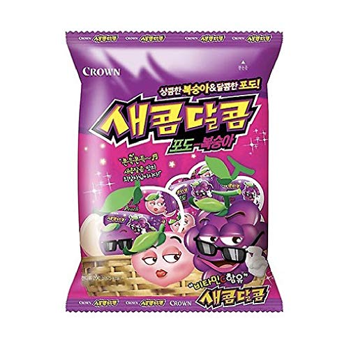 Grape And Peach Flavored Chewy Sweet And Sour Candy 200G - 1