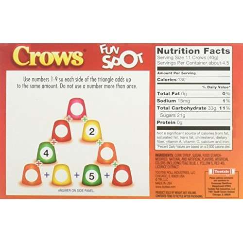 Crows Licorice Flavored Gumdrops Pack Of 3 6.5 Oz Theater Boxes