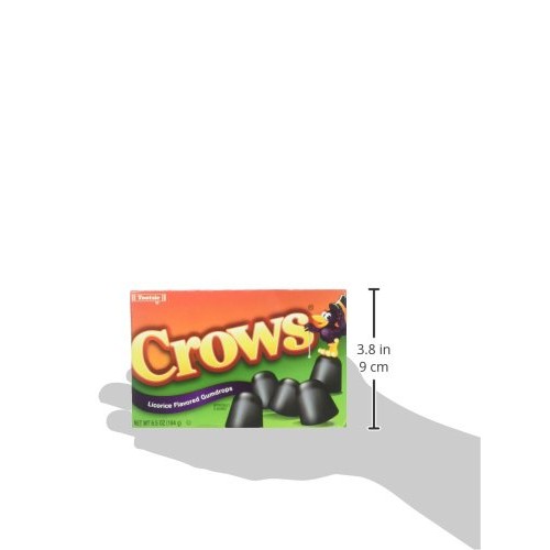 Crows Licorice Flavored Gumdrops Pack Of 3 6.5 Oz Theater Boxes