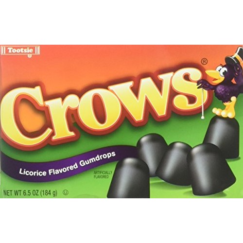 Crows Licorice Flavored Gumdrops Pack Of 3 6.5 Oz Theater Boxes