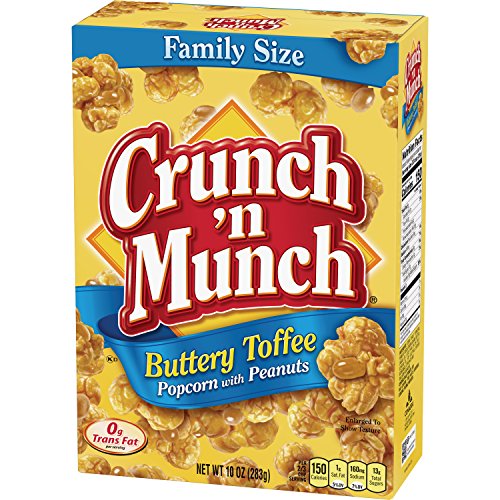 Crunch N Munch Buttery Toffee Popcorn With Peanuts, 10 Ounce P