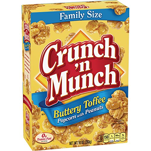 Crunch N Munch Buttery Toffee Popcorn With Peanuts, 10 Ounce P