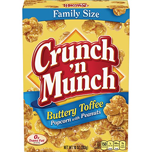 Crunch N Munch Buttery Toffee Popcorn With Peanuts, 10 Ounce P