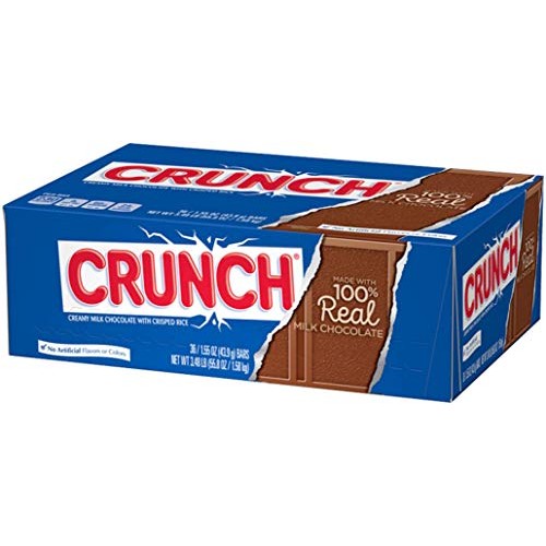 Crunch Milk Chocolate Candy Bars, Full Size Bulk Ferrero Candy,
