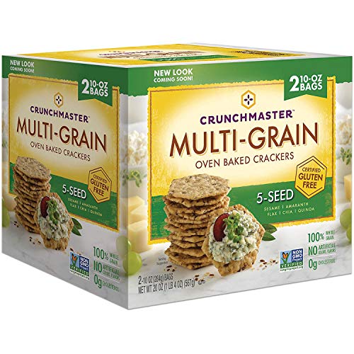 Crunchmaster 5 Seed Multi-Grain Crackers 10 Oz, 2