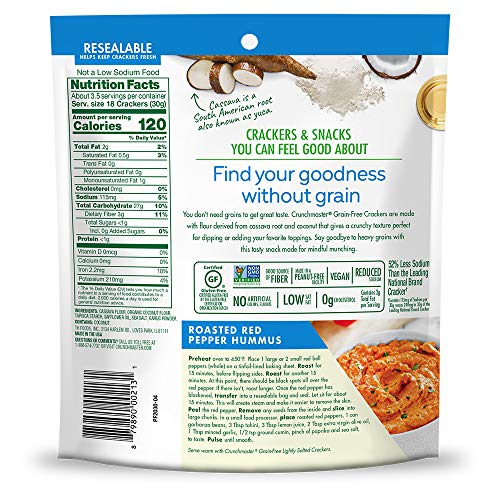 Crunchmaster Grain-Free Crackers, Gluten Free, Non Gmo – Lightly