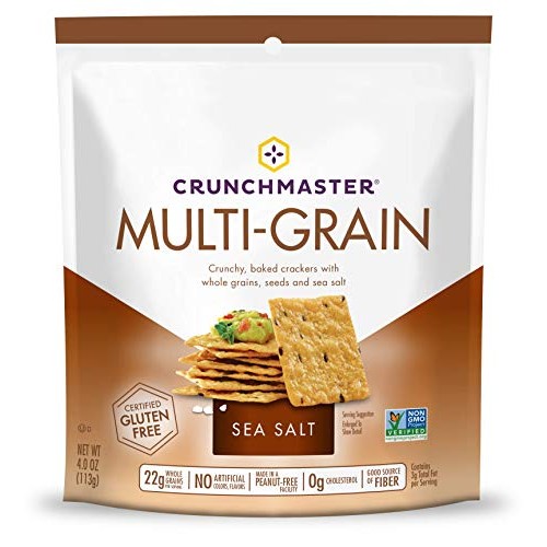 Crunchmaster Multi-Grain Crackers, Sea Salt, 4 Oz