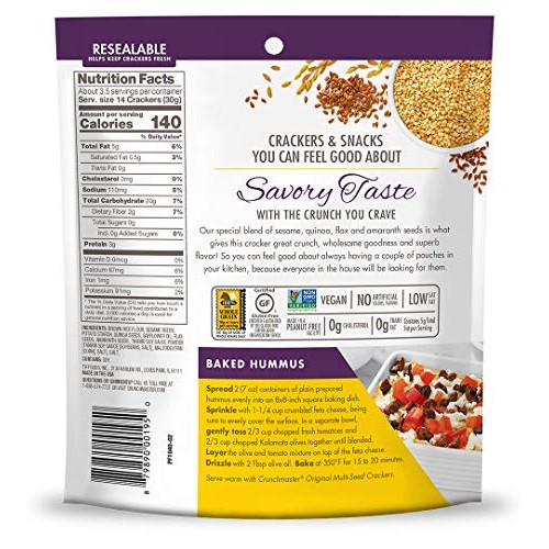 Crunchmaster Multi-Seed Original, 4 Ounce Bag, 12 Count