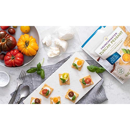 Crunchmaster Tuscan Peasant Crackers, Simply Olive Oil &Amp; Sea Salt