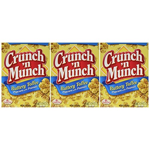 Crunch N Munch, Buttery Toffee Popcorn &Amp; Peanut Snack, 6Oz Box