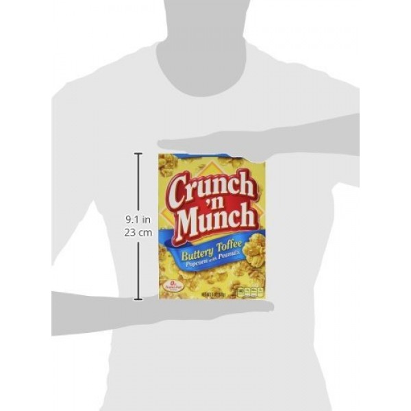 Crunch N Munch, Buttery Toffee Popcorn &Amp; Peanut Snack, 6Oz Box